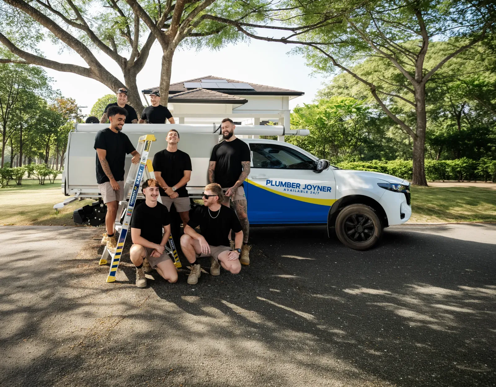 Plumber Joyner team and ute
